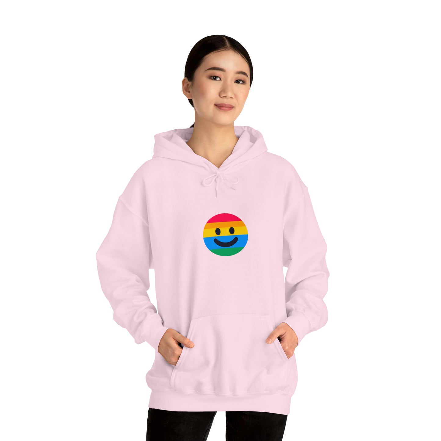 LEVOTON "HAPPINESS" emoji unisex hoodie with back LOGO