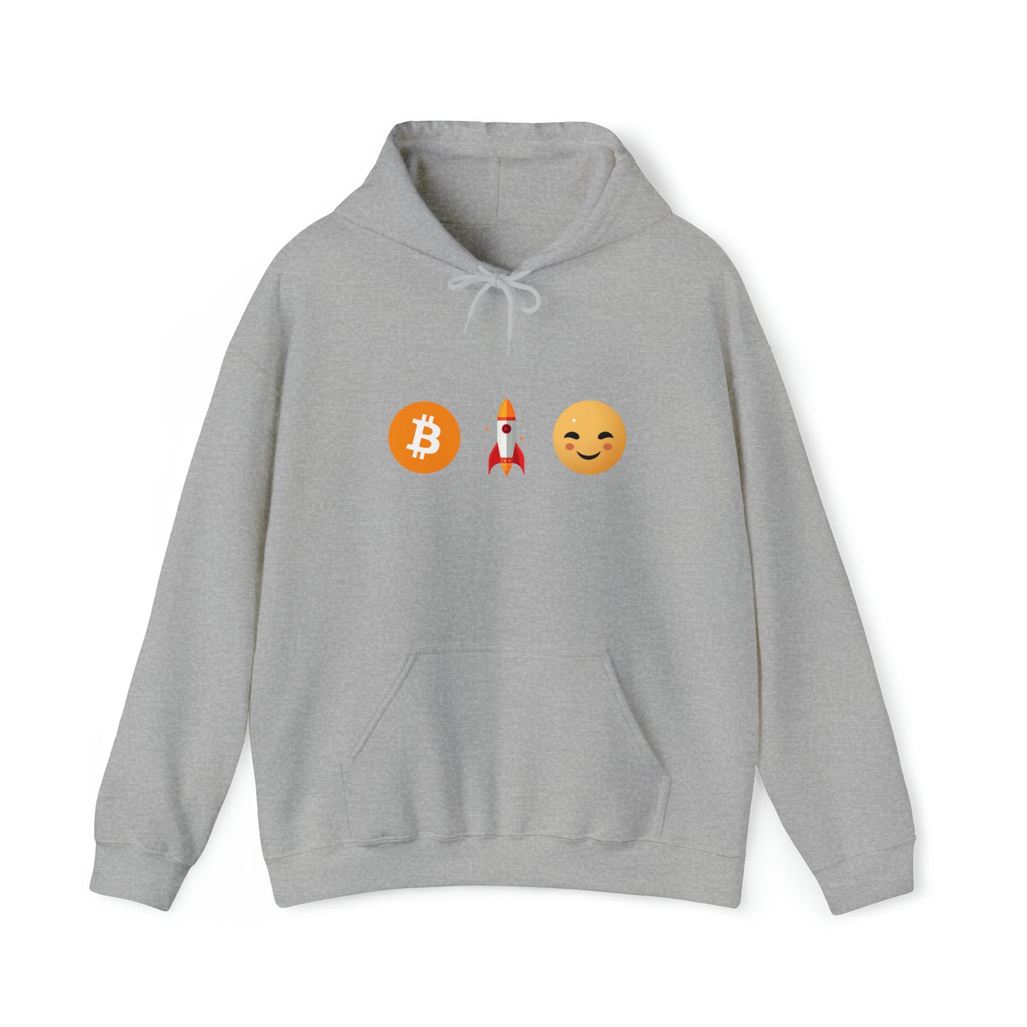 LEVOTON "TO THE MOON!" emoji unisex hoodie with back LOGO