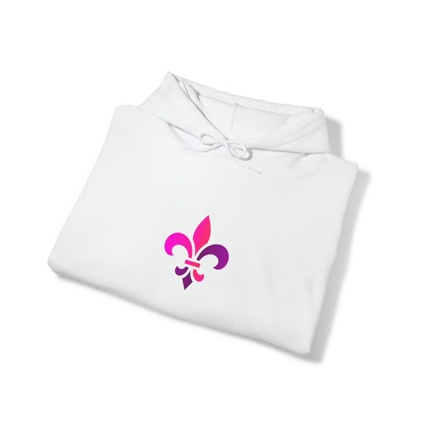 LEVOTON "Fleur-de-lis" emoji unisex hoodie with back LOGO