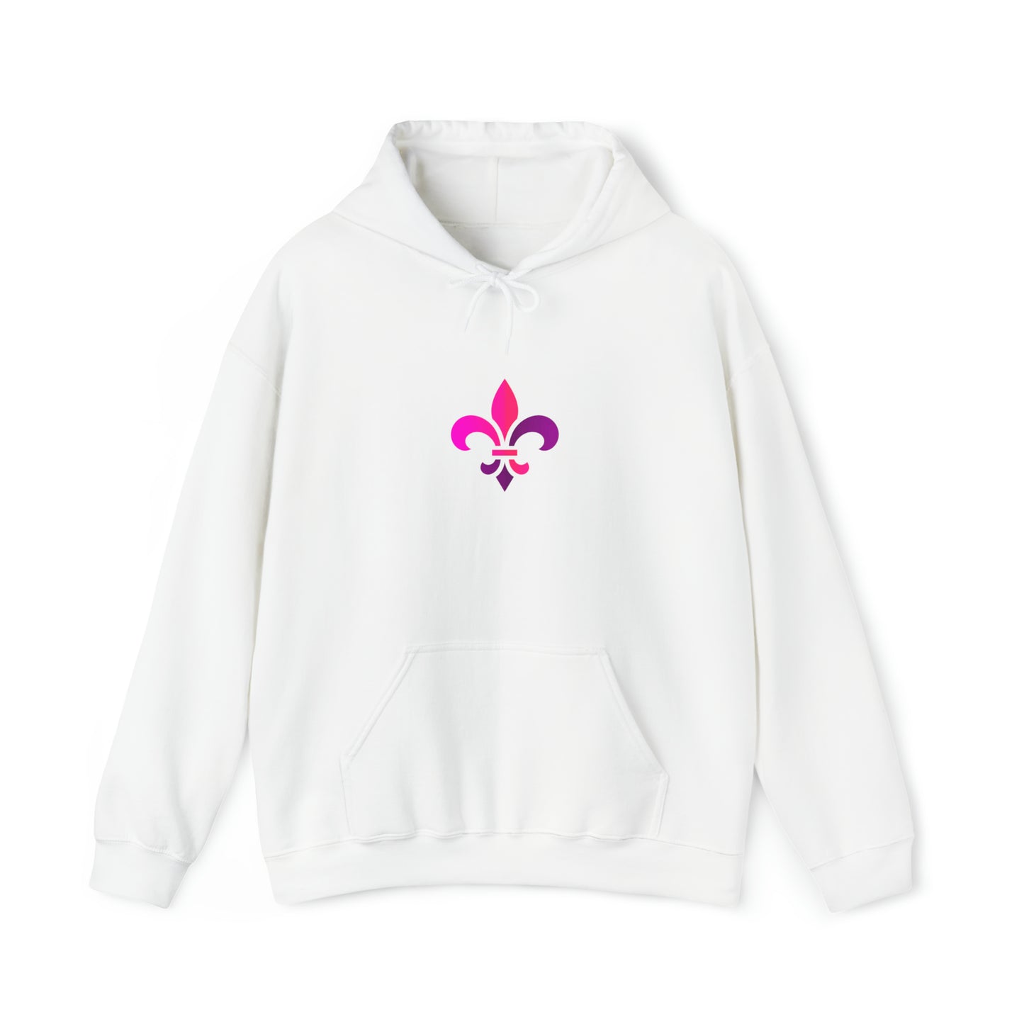 LEVOTON "Fleur-de-lis" emoji unisex hoodie with back LOGO