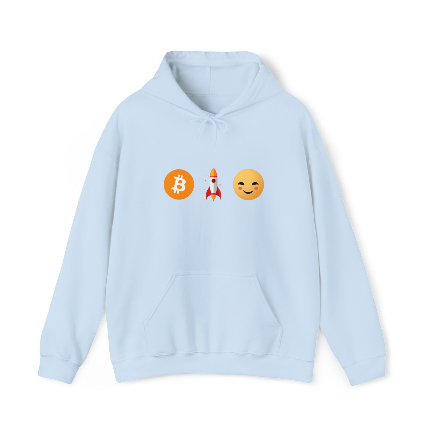 LEVOTON "TO THE MOON!" emoji unisex hoodie with back LOGO