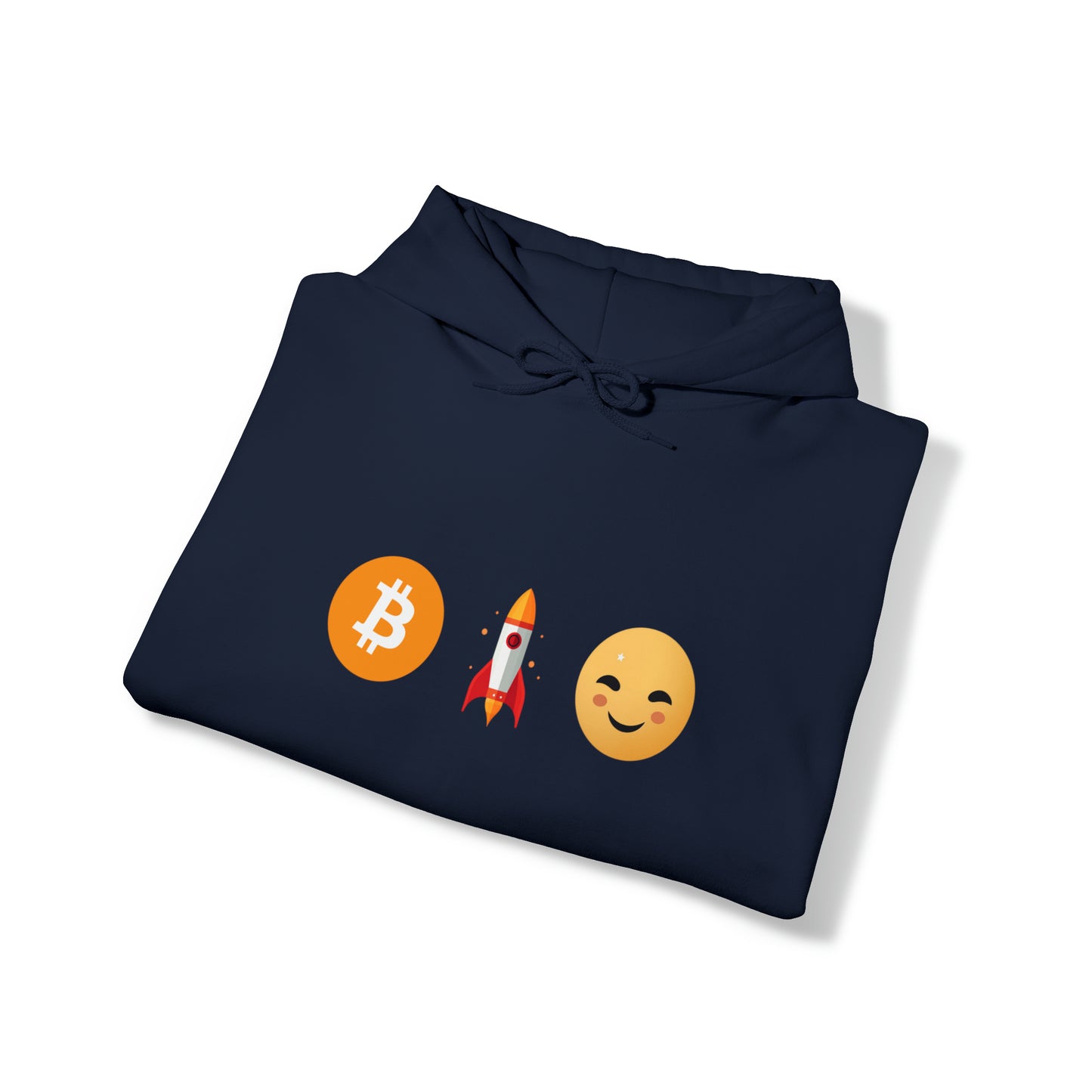 LEVOTON "TO THE MOON!" emoji unisex hoodie with back LOGO