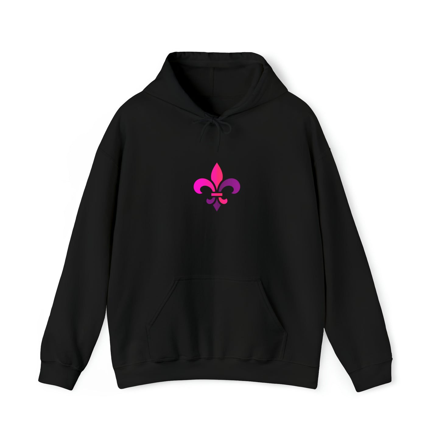 LEVOTON "Fleur-de-lis" emoji unisex hoodie with back LOGO