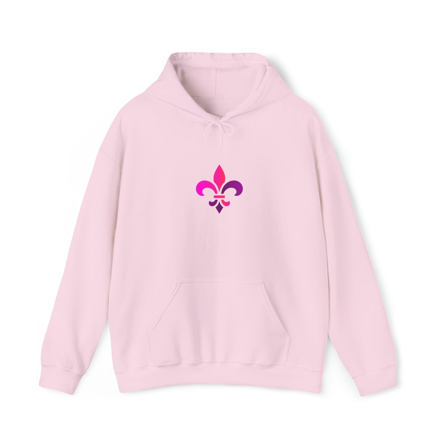 LEVOTON "Fleur-de-lis" emoji unisex hoodie with back LOGO