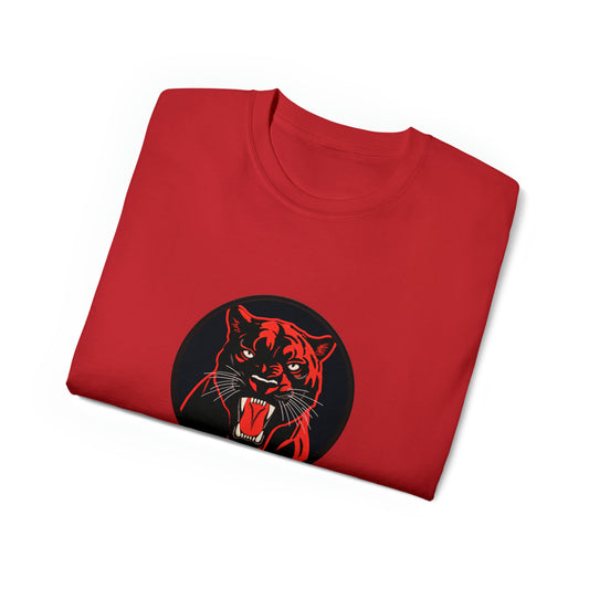 LEVOTON "Impetuous" Black Panther unisex t-shirt with back LOGO