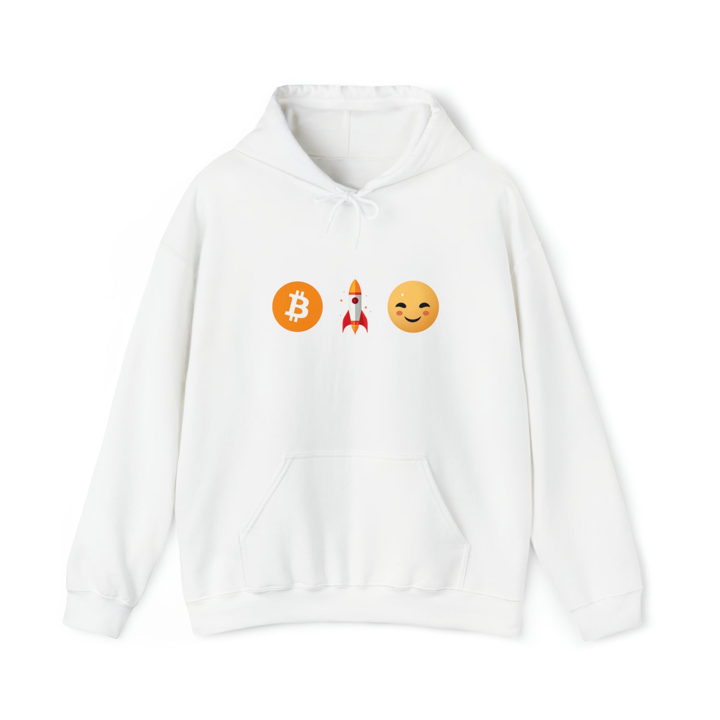 LEVOTON "TO THE MOON!" emoji unisex hoodie with back LOGO