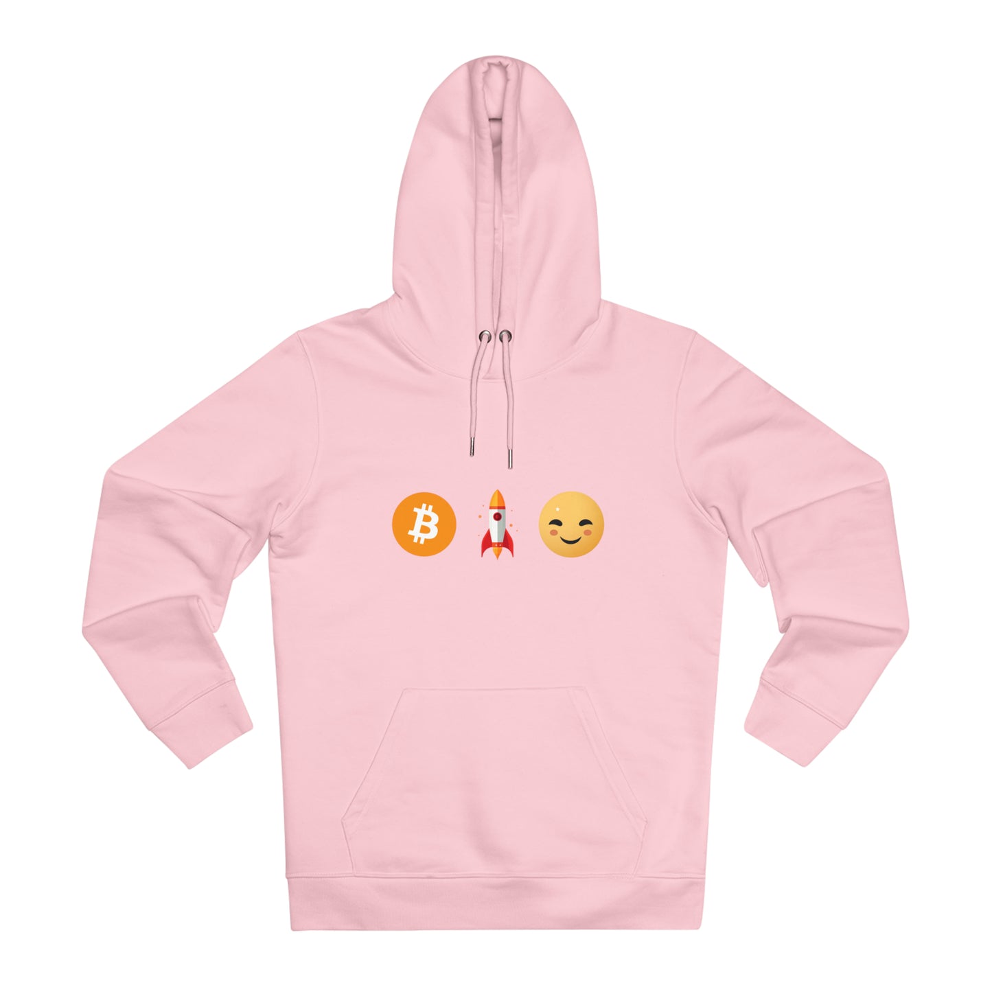 LEVOTON "TO THE MOON!" emoji unisex CRUISER hoodie with back LOGO