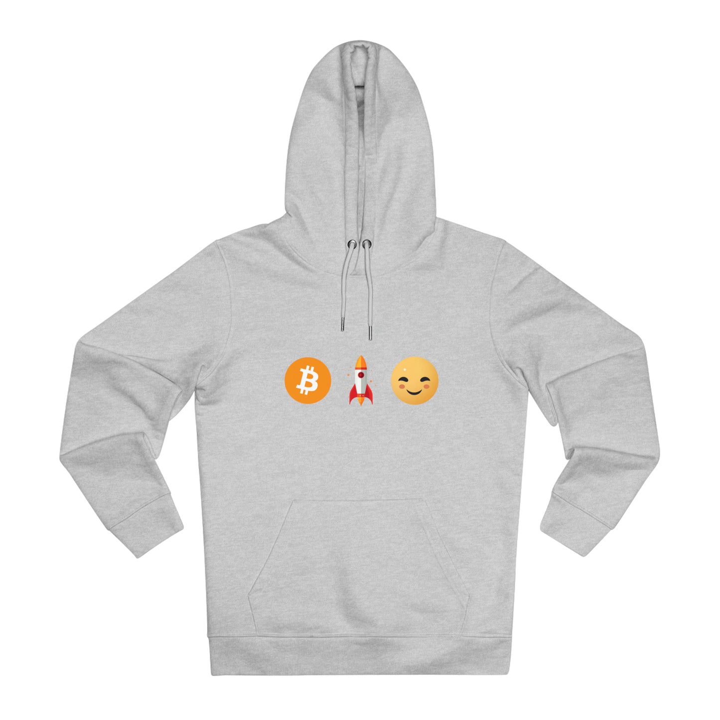 LEVOTON "TO THE MOON!" emoji unisex CRUISER hoodie with back LOGO